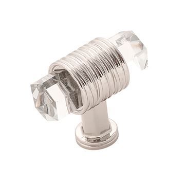 Belwith-Keeler Chrysalis Clear Glass T Knobimage