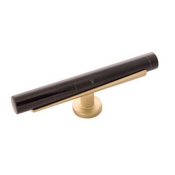 Belwith-Keeler Firenze Large Black Marble T Knobimage