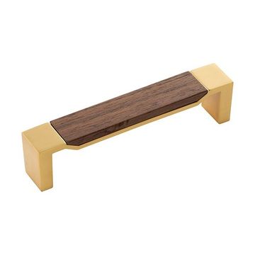 Belwith-Keeler Fuse Walnut & Brass Square Pullimage