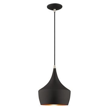 Livex Lighting 9 1/2 Inch Retro Metal Shade Mini Pendantimage