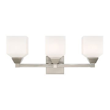 Livex Lighting Aragon Satin 3-Light Vanity Fixtureimage