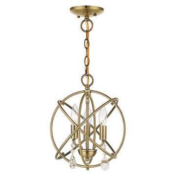Livex Lighting Aria Convertible Chandelier/Semi Flush Lightimage