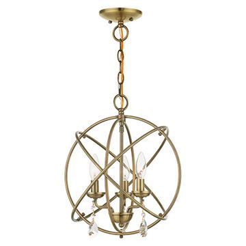 Livex Lighting Aria Large Convertible Chandelier/Semi Flush Lightimage