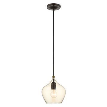 Livex Lighting Champagne Glass English Bronze Pendant Lightimage