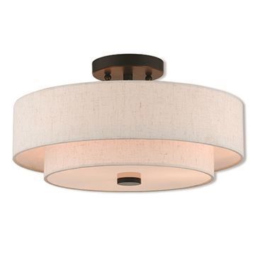 Livex Lighting Claremont 15 Inch Ceiling Mount Lightimage