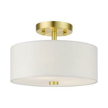 Livex Lighting Meridian 11 Inch Semi Flush Lightimage