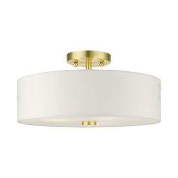 Livex Lighting Meridian 15 Inch Semi Flush Lightimage