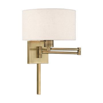 Livex Lighting Oatmeal 11 Inch Swing Arm Wall Lampimage