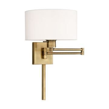 Livex Lighting Off White 11 Inch Swing Arm Wall Lampimage