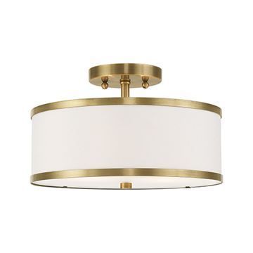 Livex Lighting Park Ridge 13 Inch Off White Ceiling Mount Lightimage
