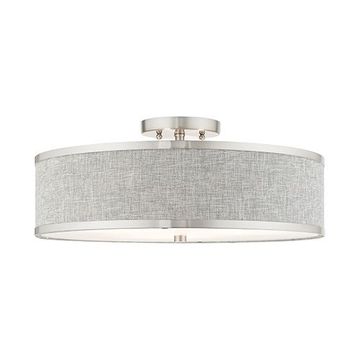 Livex Lighting Park Ridge 18 Inch Semi Flush Lightimage