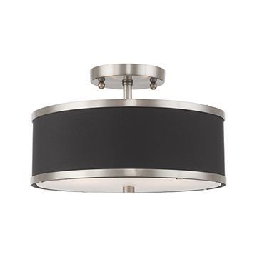 Livex Lighting Park Ridge Black 13 Inch Ceiling Lightimage
