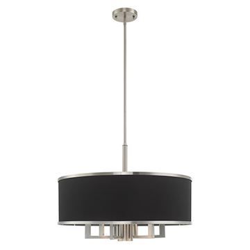 Livex Lighting Park Ridge Black 24 Inch Pendant Chandelierimage