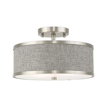 Livex Lighting Park Ridge Gray 13 Inch Ceiling Lightimage