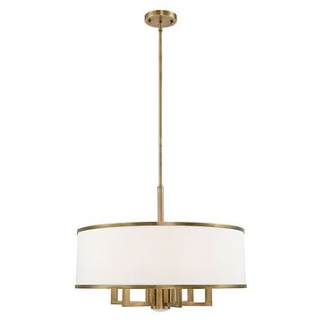 Livex Lighting Park Ridge Off White 24 Inch 7-Light Pendant Chandelierimage