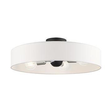 Livex Lighting Venlo 22 Inch Off White Semi Flush Lightimage