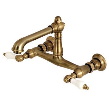 Restorers English Country KS724XPL-P Wall Mount Bathroom Faucetimage