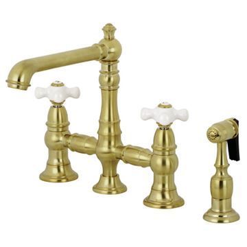 Restorers English Country KS727XPXBS-P Bridge Kitchen Faucetimage