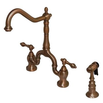 Restorers English Country KS775XALBS-P Bridge Kitchen Faucetimage