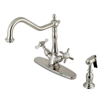 Restorers Essex KS123XBEXBS-P Two Handle Single Hole Kitchen Faucetimage