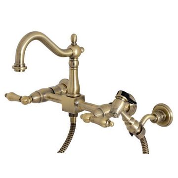 Restorers Heritage KS126XALBS-P Wall Mount Kitchen Faucetimage