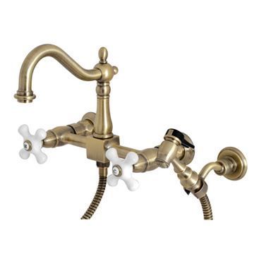 Restorers Heritage KS126XPXBS-P Wall Mount Kitchen Faucetimage