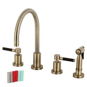 Restorers Kaiser KS872XDKLBS-P Widespread Kitchen Faucetimage