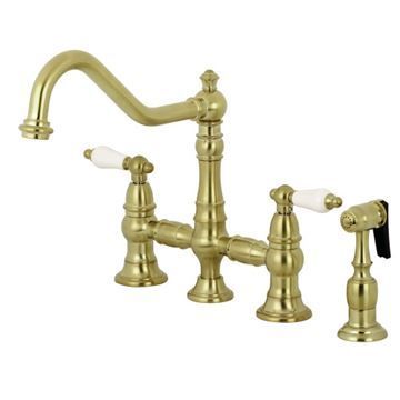 Restorers Restoration KS327XPLBS-P Bridge Kitchen Faucetimage