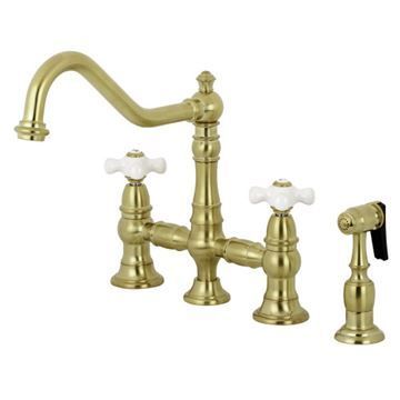Restorers Restoration KS327XPXBS-P Bridge Kitchen Faucetimage
