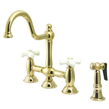 Restorers Restoration KS379XPXBS-P Bridge Kitchen Faucetimage