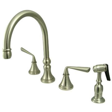 Restorers Silver Sage KS279XZLBS-P Widespread Kitchen Faucetimage