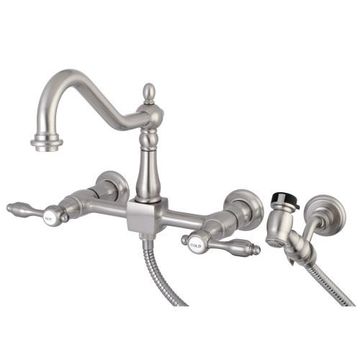 Restorers Tudor KS124XTALBS-P Wall Mount Kitchen Faucetimage
