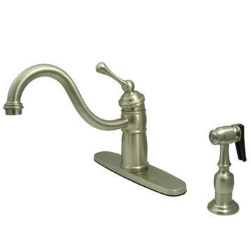Restorers Victorian KB157XBLBS-P One Handle Kitchen Faucetimage