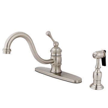 Restorers Vintage KB357XBLBS-P One Handle Kitchen Faucetimage