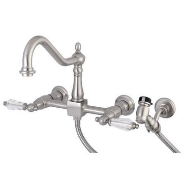 Restorers Wilshire KS124XWLLBS-P Wall Mount Kitchen Faucetimage