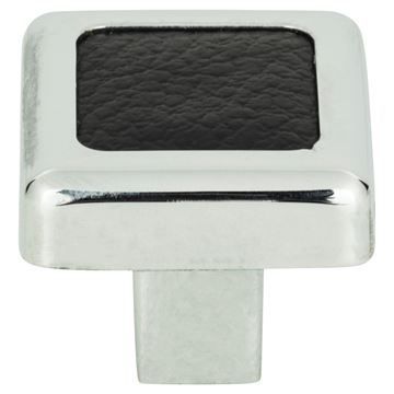 Atlas Homewares Paradigm Black Leather Knobimage