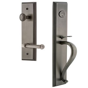 Grandeur Carre Handleset S Grip & Georgetown Lever - Keyed Differentlyimage