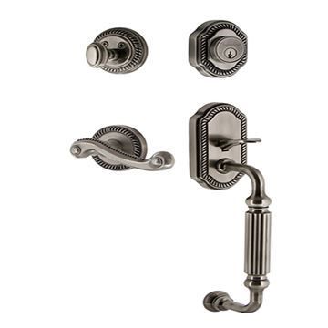 Grandeur Newport Entry Set With F Grip - Keyed Differentlyimage