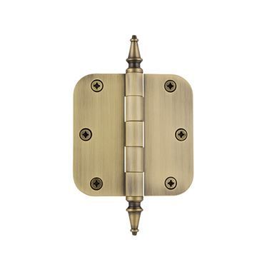 Nostalgic Warehouse 3 1/2 Inch Steeple Tip Residential Radius Hingeimage