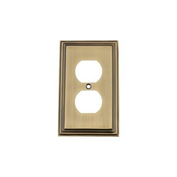 Nostalgic Warehouse Deco Duplex Switch Plateimage