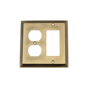 Nostalgic Warehouse Deco Rocker & Duplex Switch Plateimage