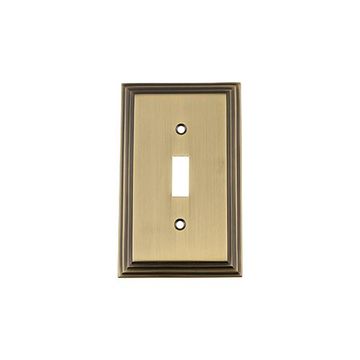 Nostalgic Warehouse Deco Single Toggle Switch Plateimage