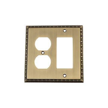 Nostalgic Warehouse Egg & Dart Rocker & Duplex Switch Plateimage