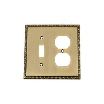 Nostalgic Warehouse Egg & Dart Toggle & Duplex Switch Plateimage