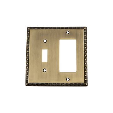 Nostalgic Warehouse Egg & Dart Toggle & Rocker Switch Plateimage