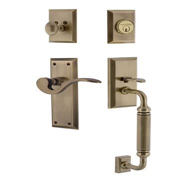 Nostalgic Warehouse New York C Grip Entry Set Manor - Keyed Alikeimage