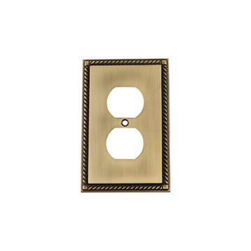 Nostalgic Warehouse Rope Duplex Switch Plateimage