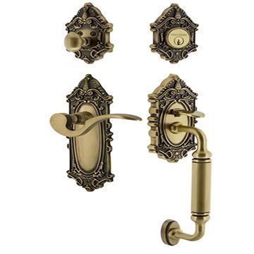 Nostalgic Warehouse Victorian C Grip Entry Set Manor - Keyed Alikeimage