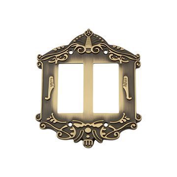 Nostalgic Warehouse Victorian Double Rocker Switch Plateimage