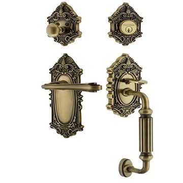 Nostalgic Warehouse Victorian F Grip Entry Set Fleur - Keyed Alikeimage